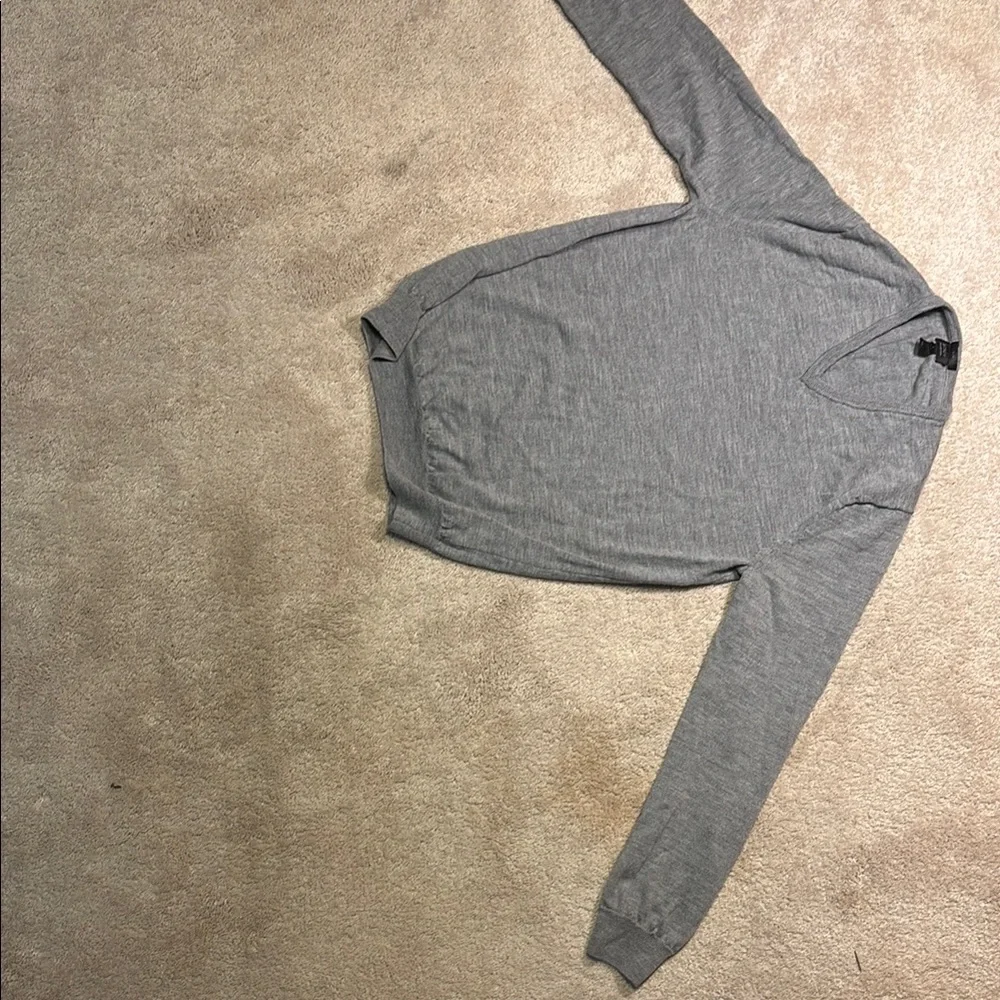 J. Crew Gray V-Neck Sweater for Men - Picture 3 of 4